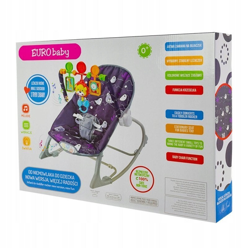 Deckchair little forest purple EUROBABY Packaging status original