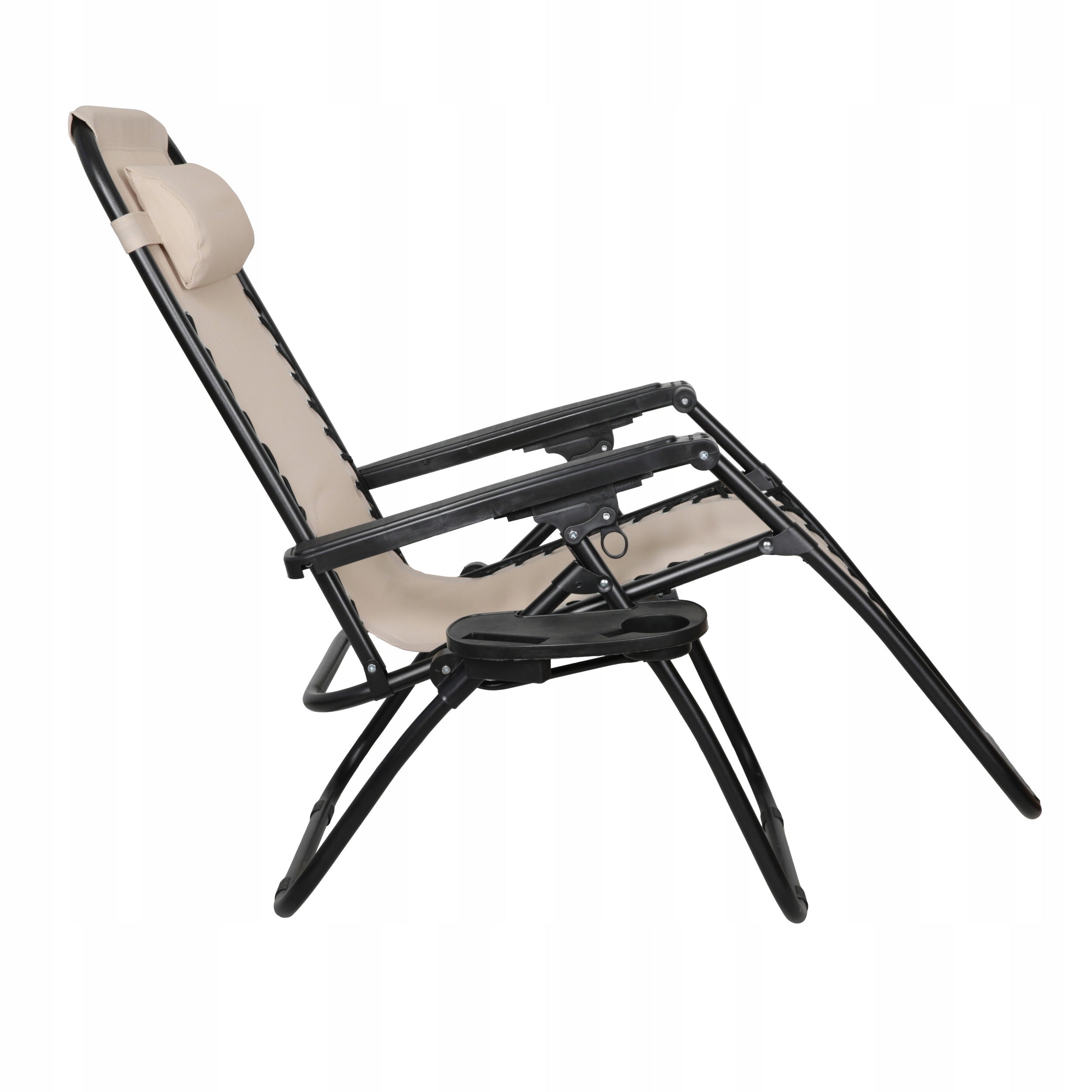 Deckchair metal beiges and browns AbarQs Color beige