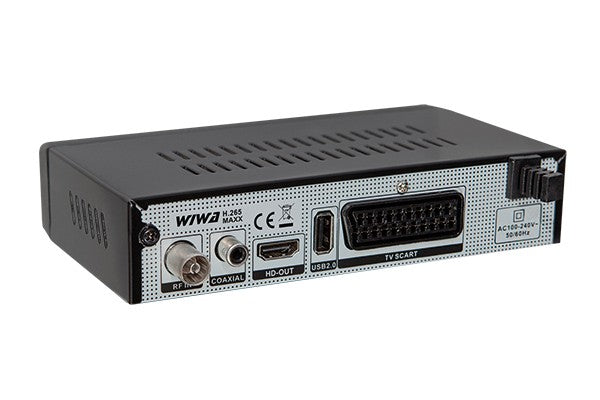 Decoder Terrestrial TV Tuner Wiwa DVB-T2 H.265 MAXX EPG PVR COAXIAL Manufacturer code 2790Z