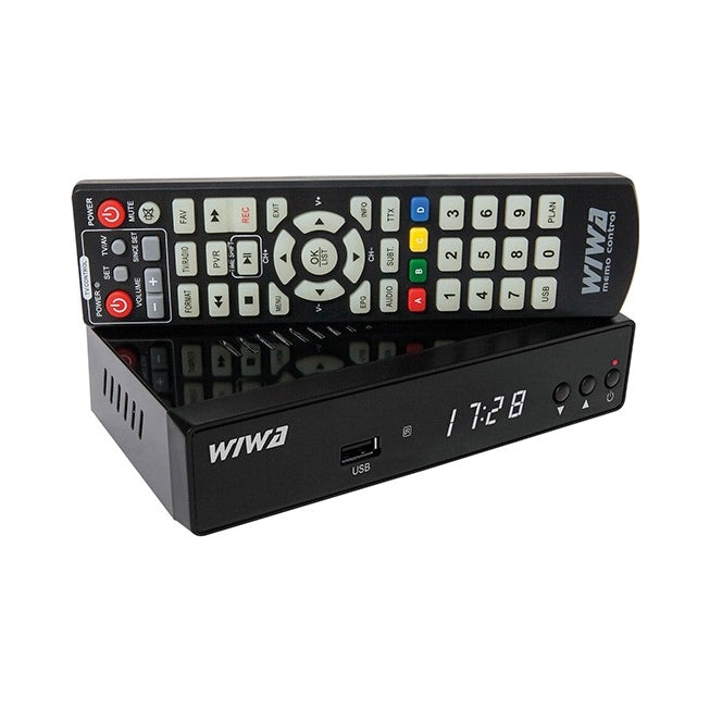 Decoder Terrestrial TV Tuner Wiwa DVB-T2 H.265 MAXX EPG PVR COAXIAL Packaging status original