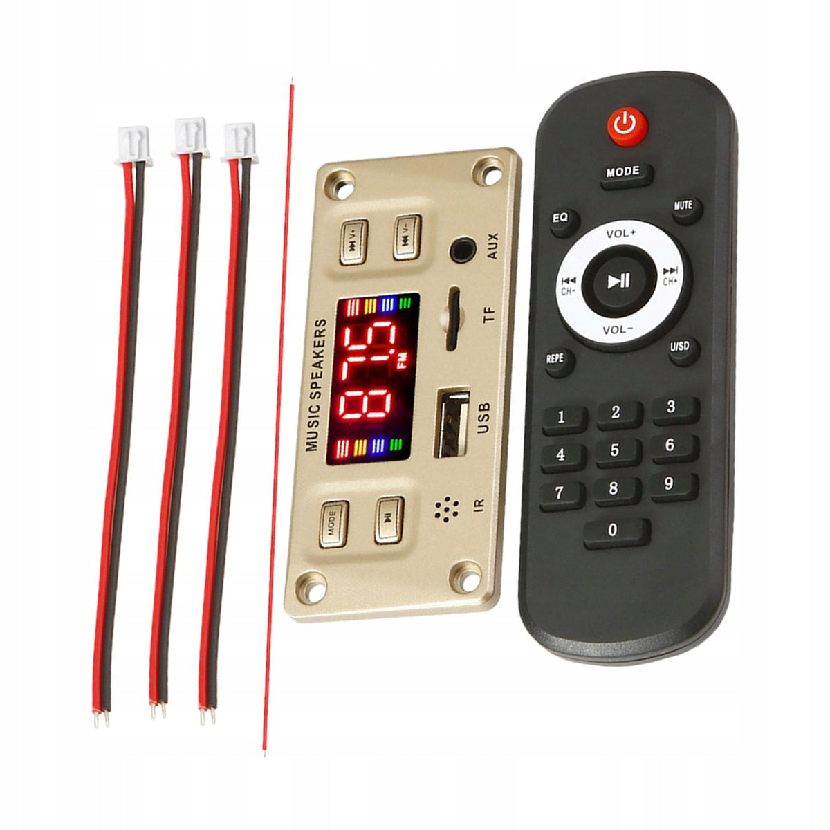 Decoding Board 2*50W Bluetooth 5.0 Decoder Board Large Remote control Manufacturer code Tongina-52054804