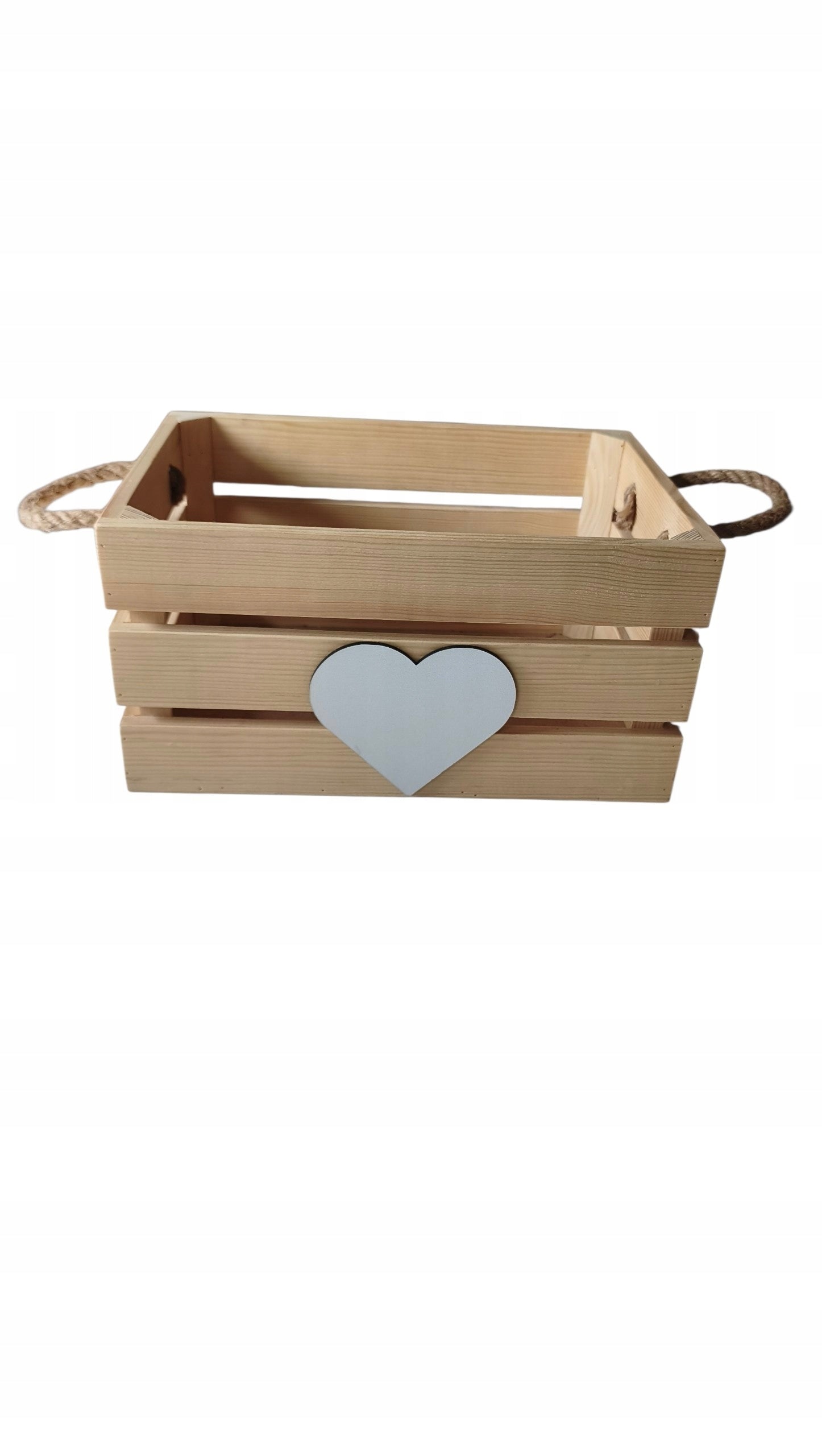Decorative Box with White Heart Gift Basket Wedding Thank You