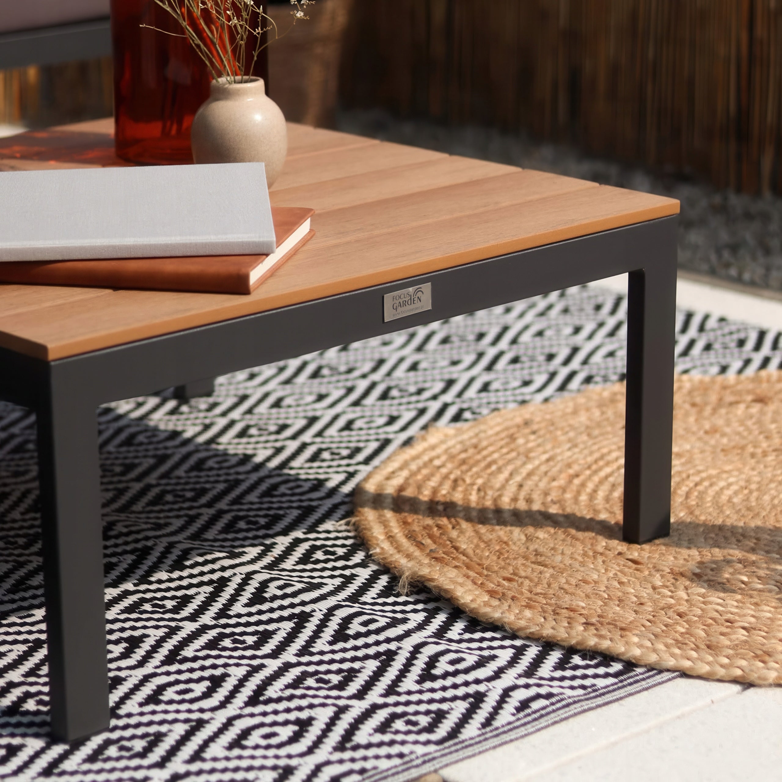 Decorative Carpet Outdoor Terrace for Balcony Terrace Large 180x270cm Grey Brand MoodMe