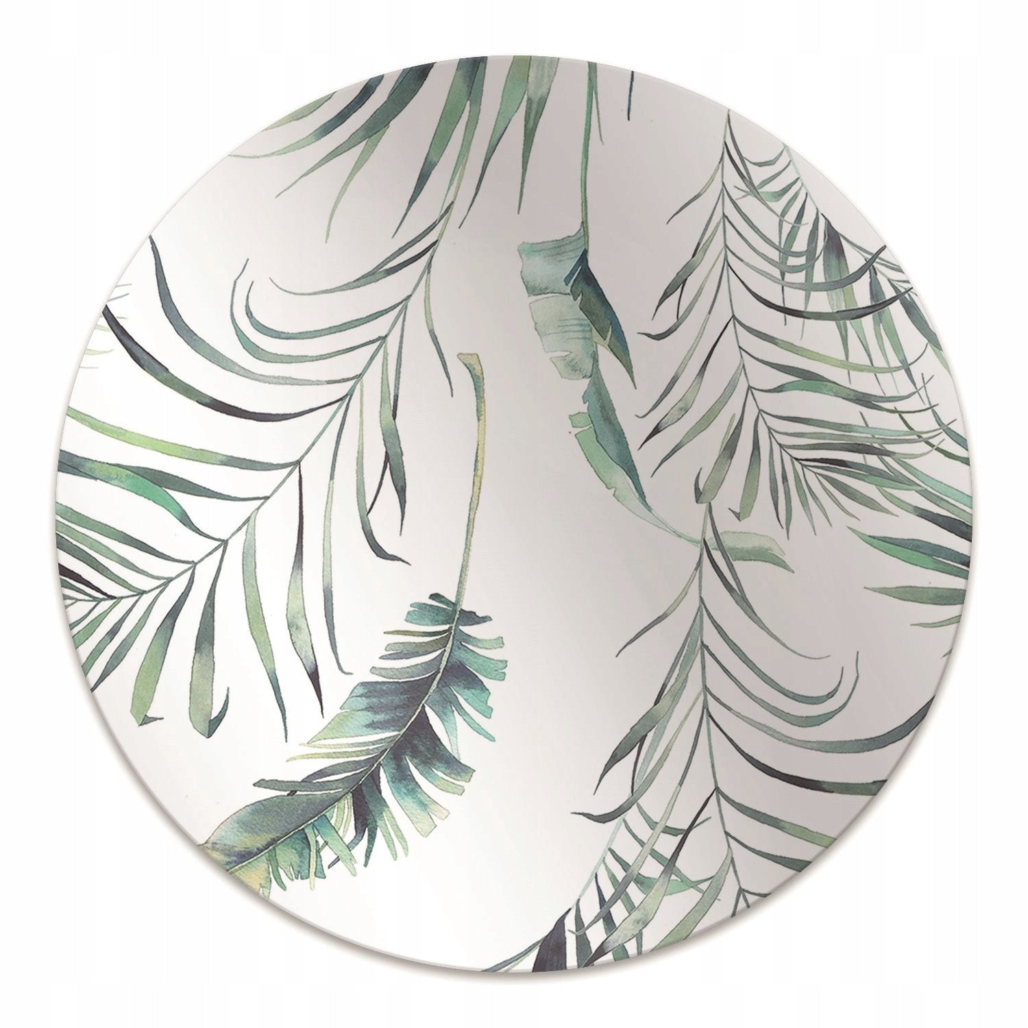 Decorative round decorative placemat Leaves like feathers