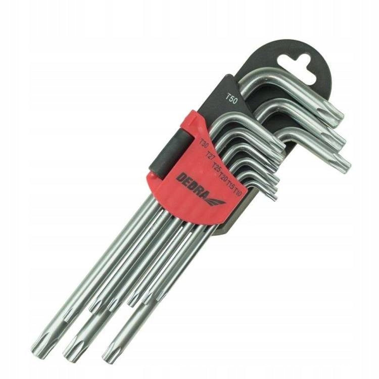Dedra 06F221 Long Torx Wrenches T10-T50 9 pcs