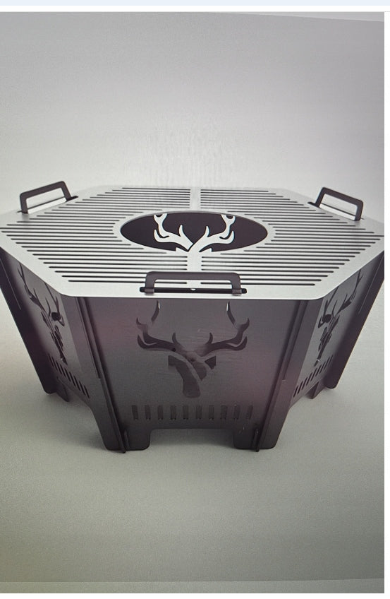 Deer Bull Garden Fire Pit, Steel, Modern, 2in1, Folding MANUFACTURER Manufacturer code JB