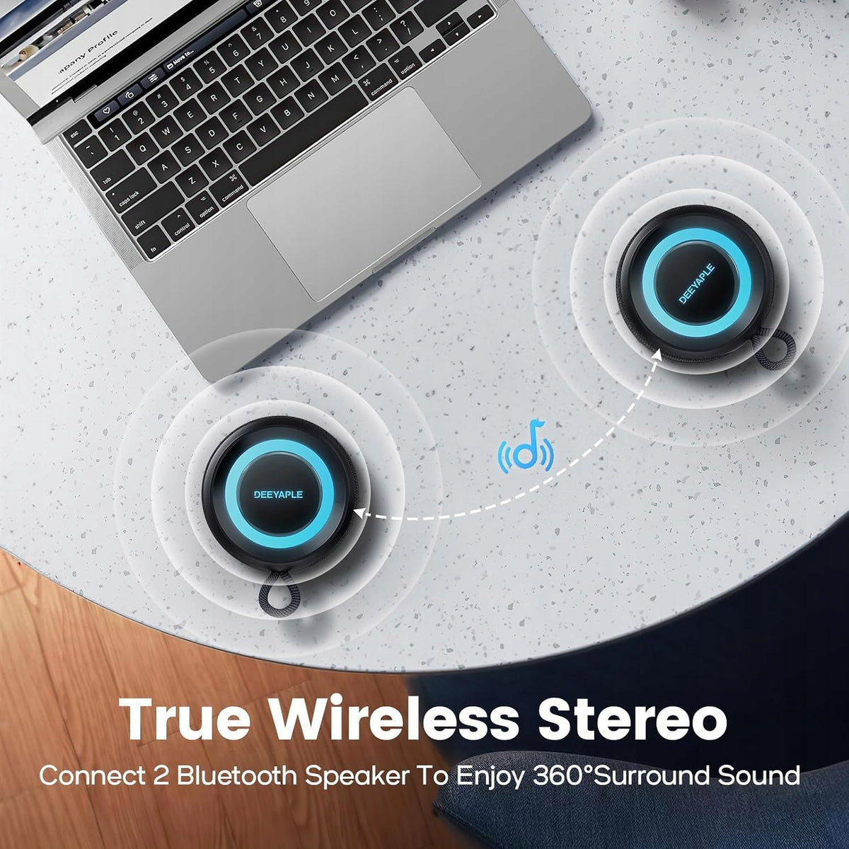 Deeyaple A10 TWS Portable Speaker 15W Waterproof 10m LED 12h Brand no brand