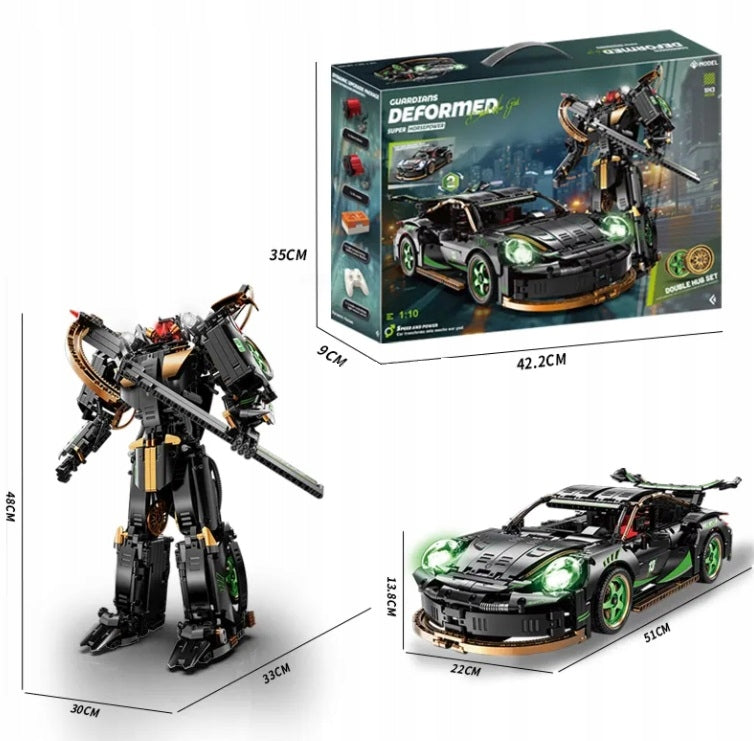 Deformer 3in1 Building Blocks Transformer Robot Model Super Cars RSR Kid's age 8+ years