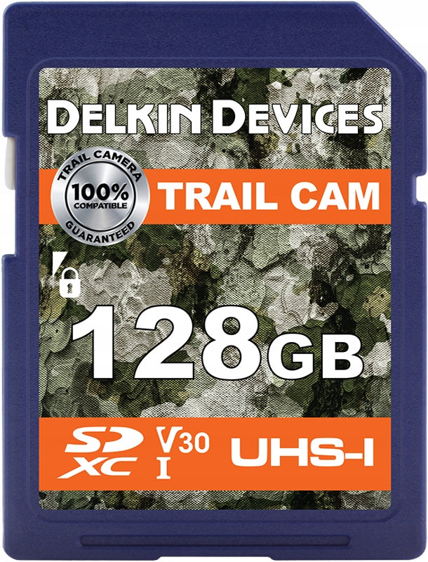 Delkin Trail Cam SDXC Card (V30) R100/W75 128GB