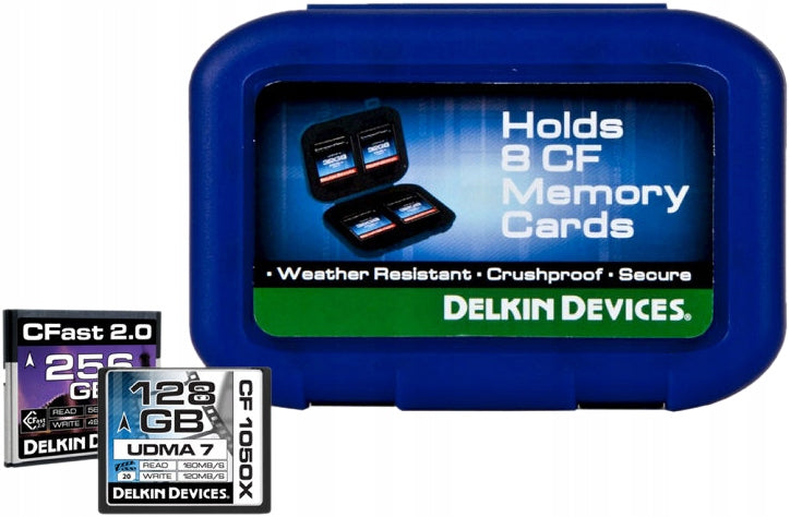 Delkin waterproof case for 8 CF/CFast cards
