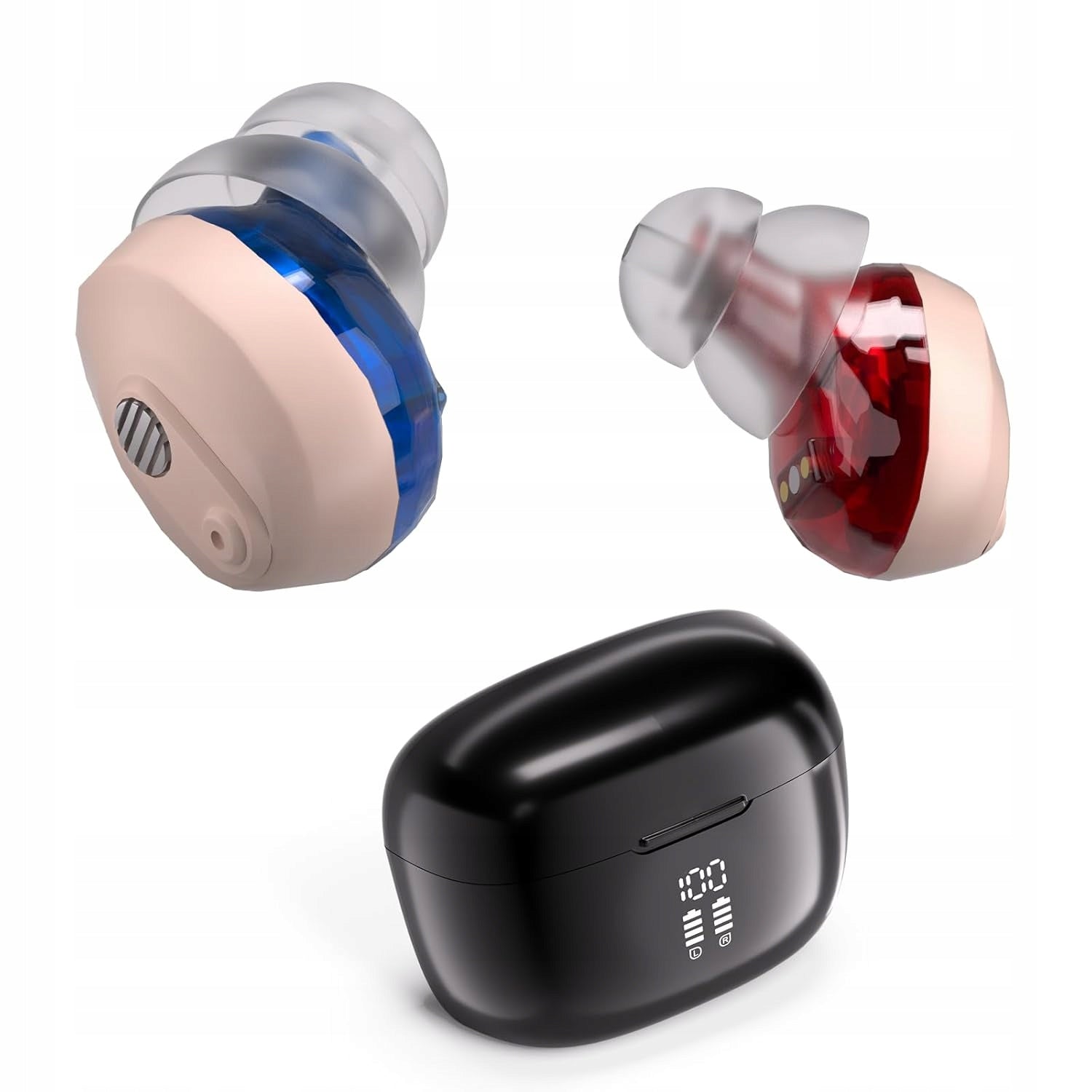 Delmicure Rechargeable Digital Hearing Aid, 4 Sound Modes T1333