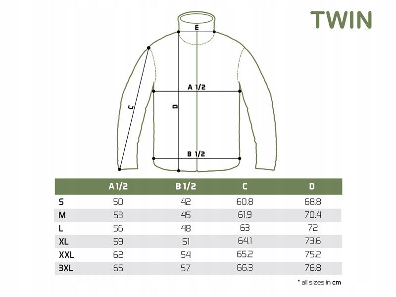 Delphin Twin Zip Pleece Jacket Size-XL Size XL
