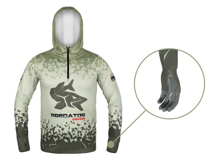 Delphin UV ARMOR 50+ Predator Hoodie Size M Size M