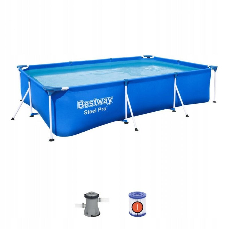 Deluxe Steel Pro Frame Pool 300x201x66 BESTWAY 3in1 + Pump + Filter