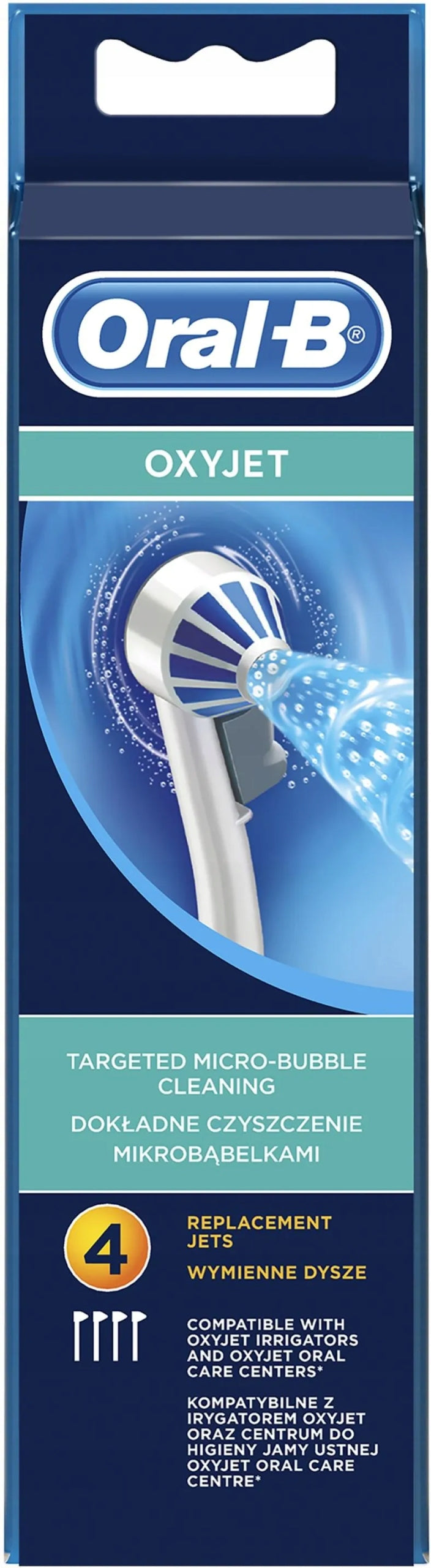 Dental Irrigator Oral-B MICROJET POWER 6 White + 12 Tips Manufacturer code Irygator ORAL-B MICROJET POWER 6 + 8 Końcówek