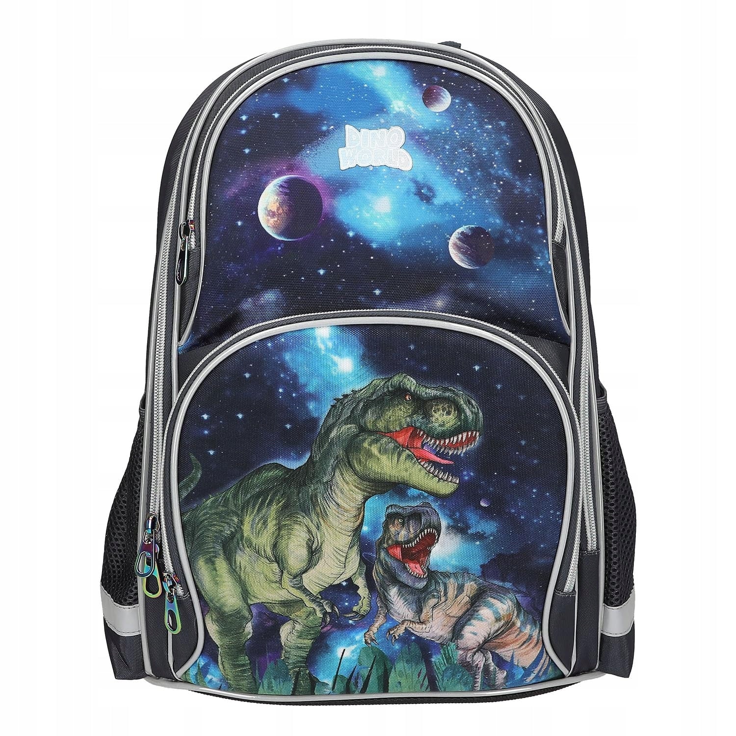 Depesche Dino World Galaxy 13132 school backpack navy blue dinosaurs 39