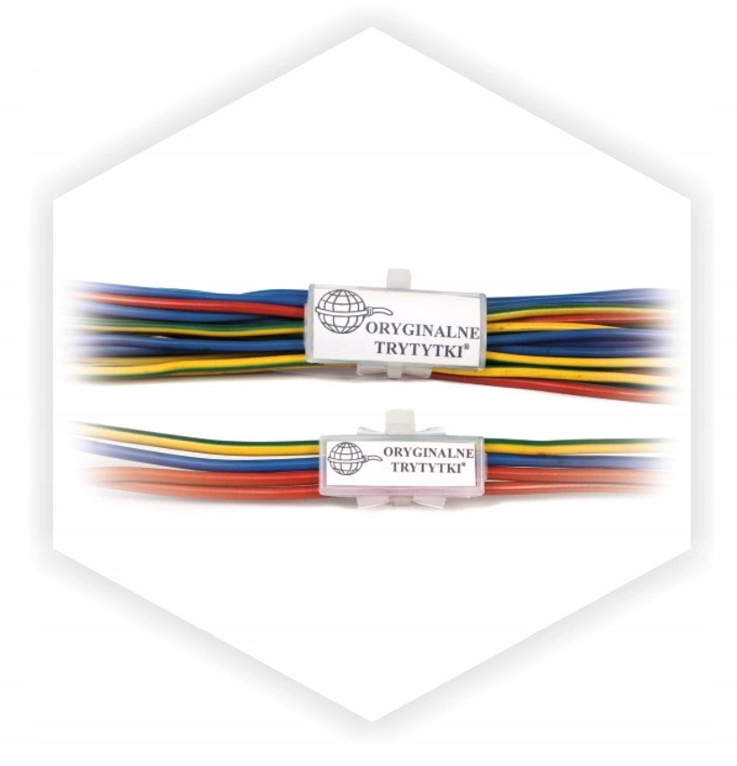 Description Plate Lockable for cable wires for tritics 41 x 17 mm 10 pcs. Certificates of conformity CE