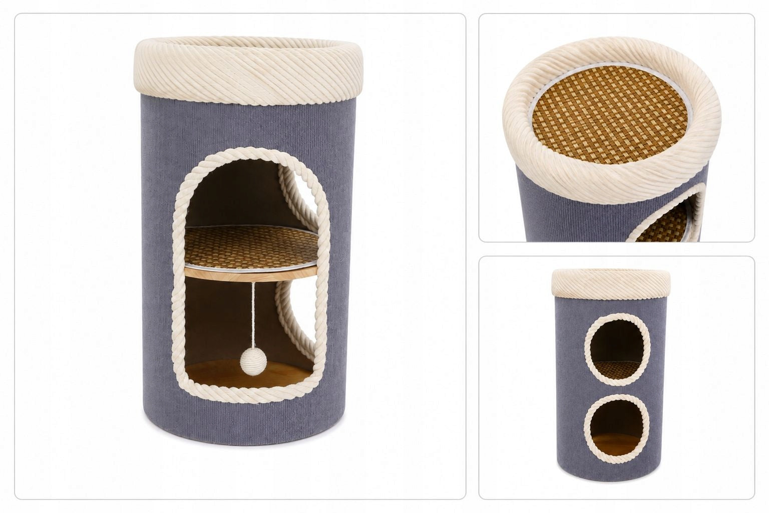 Designer Bed, Cottage and Tower COCO Modern Cat Scratcher