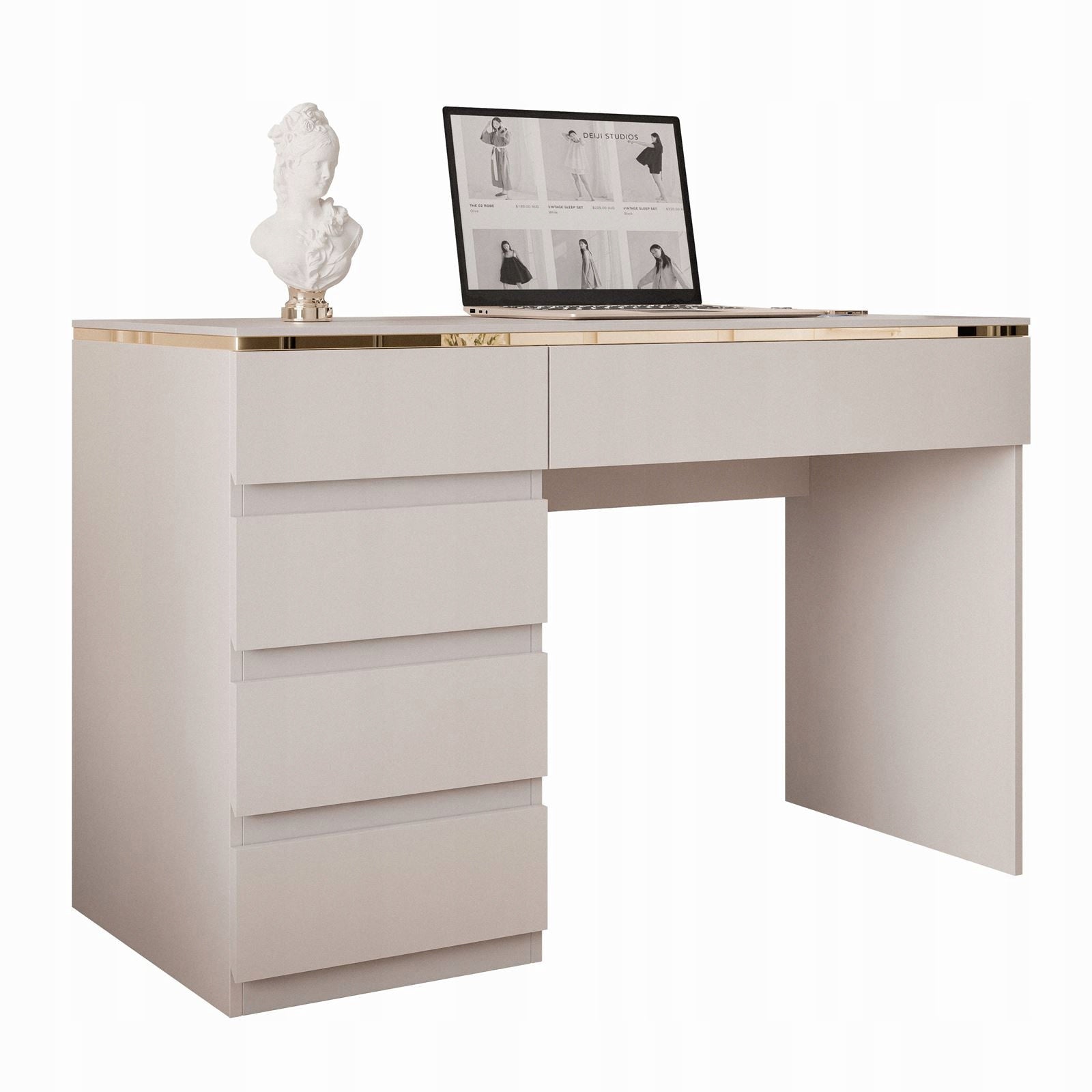 Desk AURORA CASHMERE with drawers