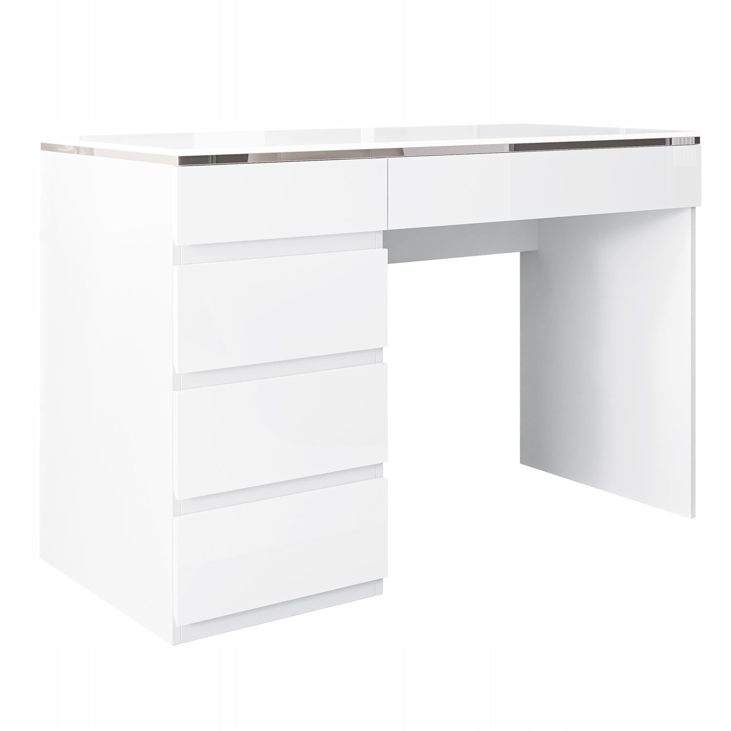 Desk AURORA SILVER with drawers