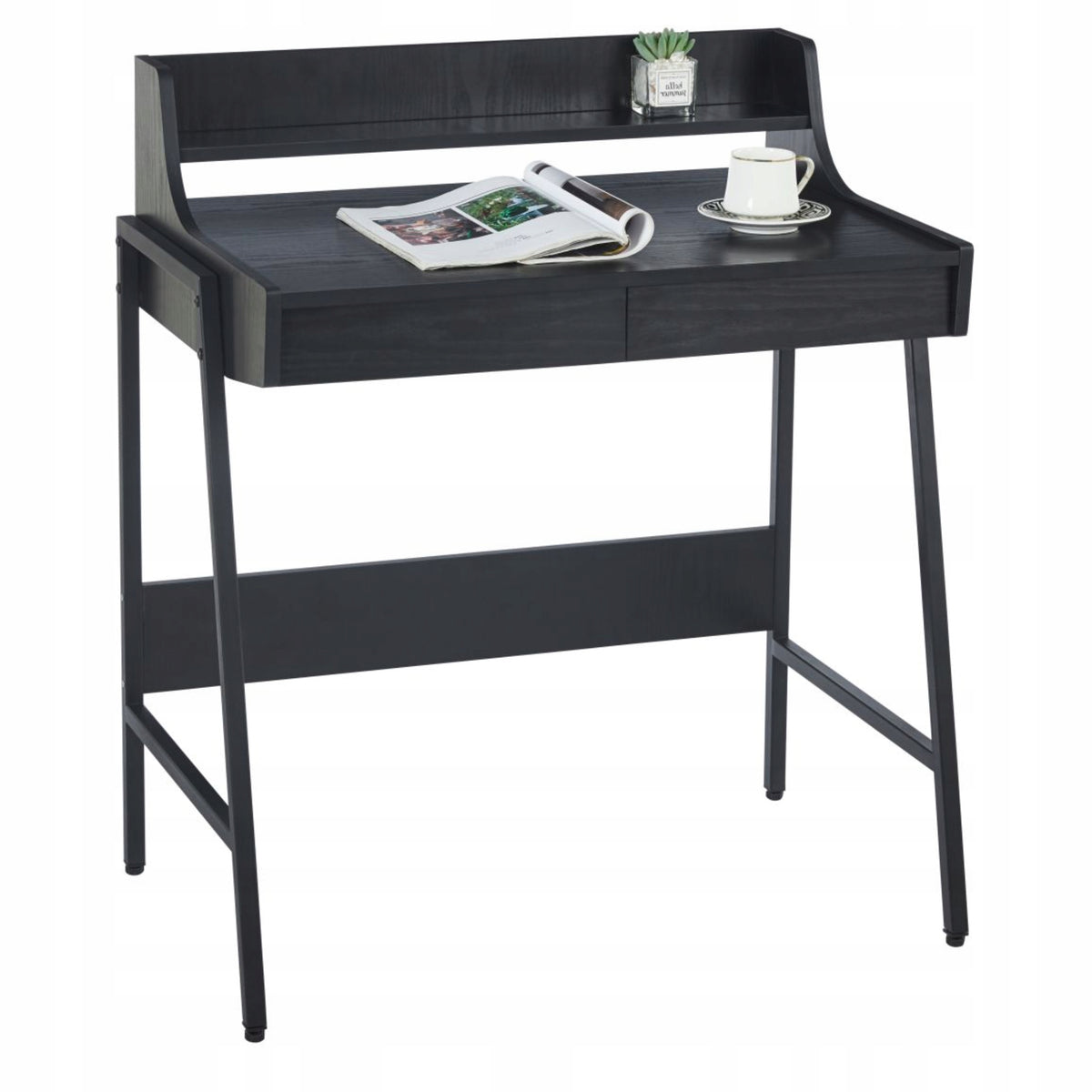 Desk Black with Drawers LOFT Dressing Table Console With SHELF Extension EAN (GTIN) 5904647469143
