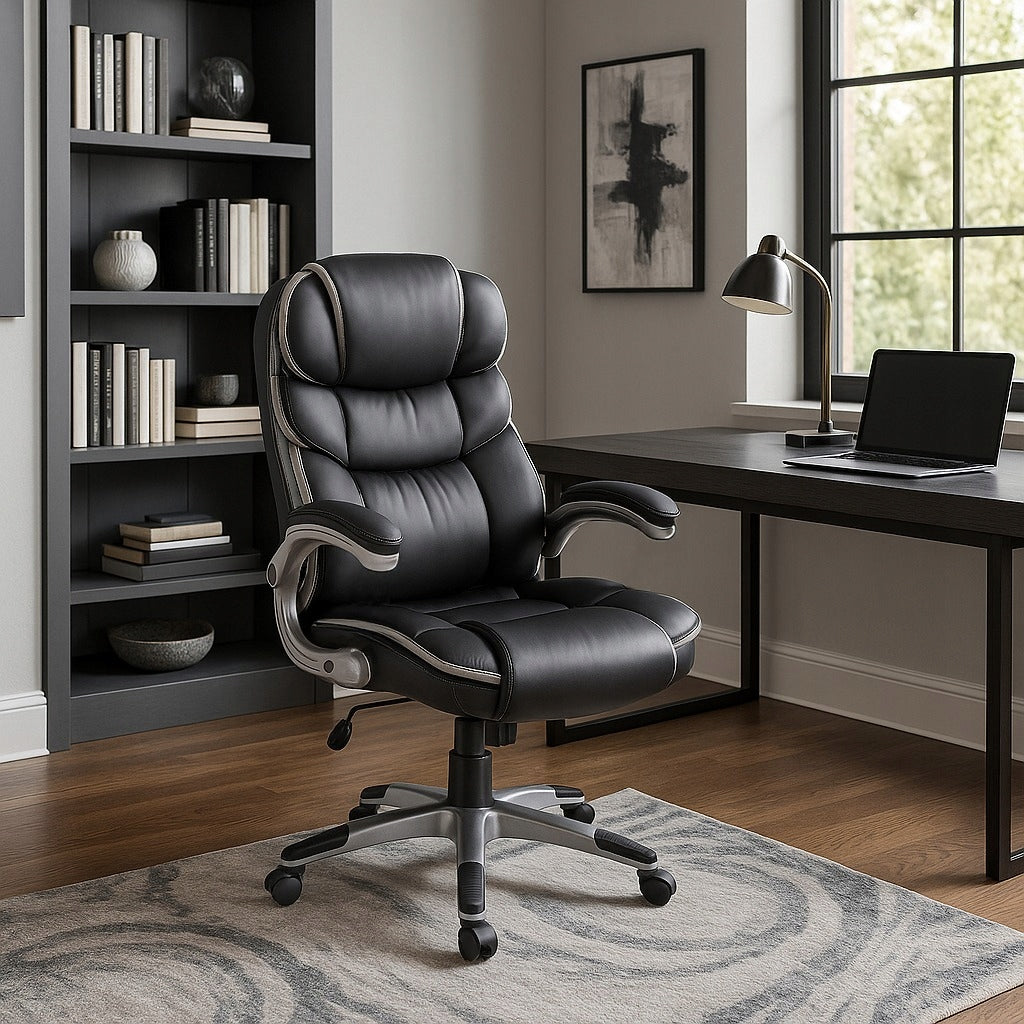 Desk Chair Black Rotating Ergonomic Office Chair LIVERPOOL Packaging status original