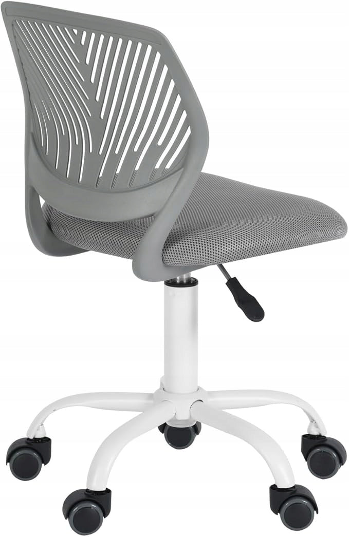 Desk Chair FurnitureR Teenager Task - Grey | 38cm x 39cm x 75-85 cm Brand FurnitureR