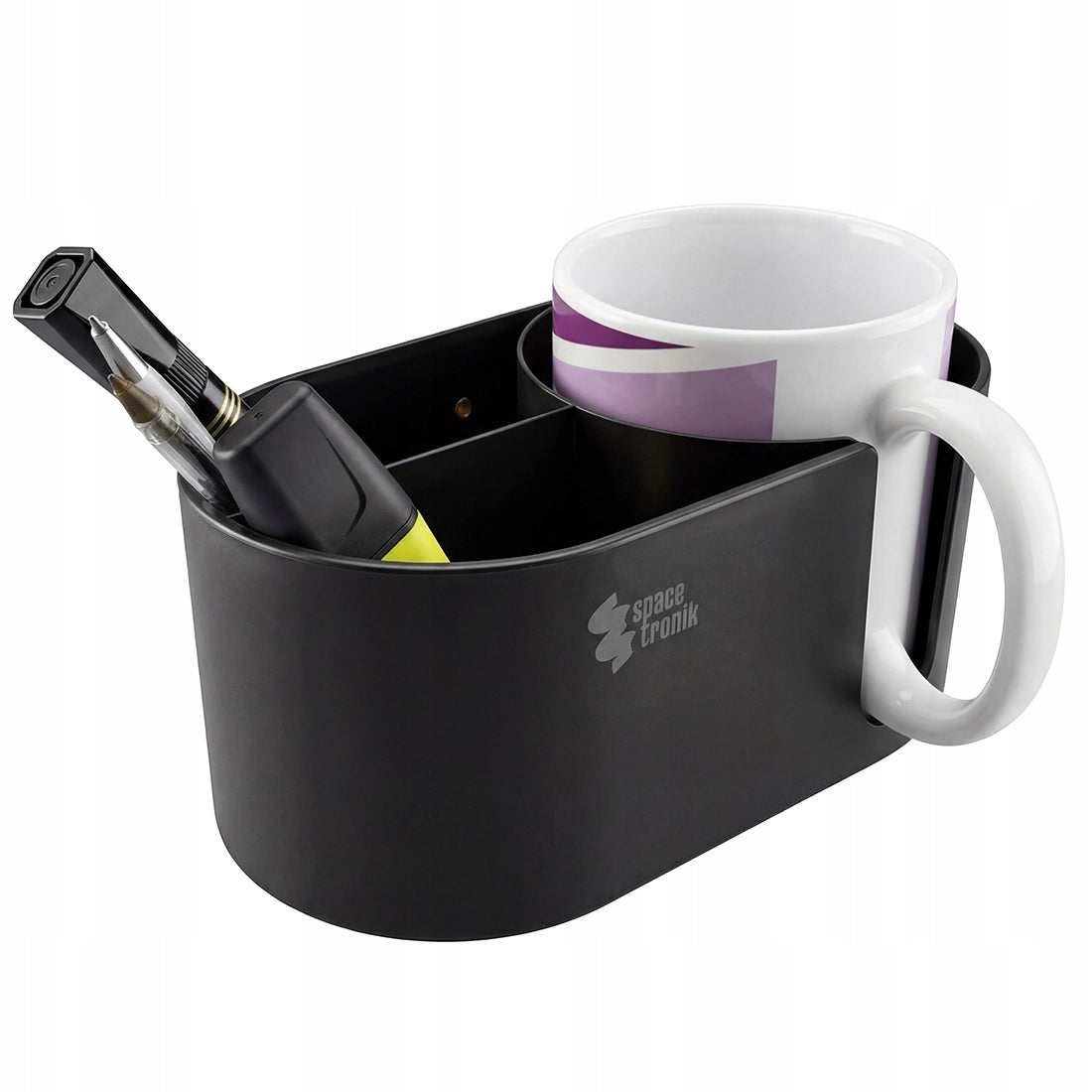 Desk Cup Holder Spacetronik Organizer Headphone Holder black Packaging status original