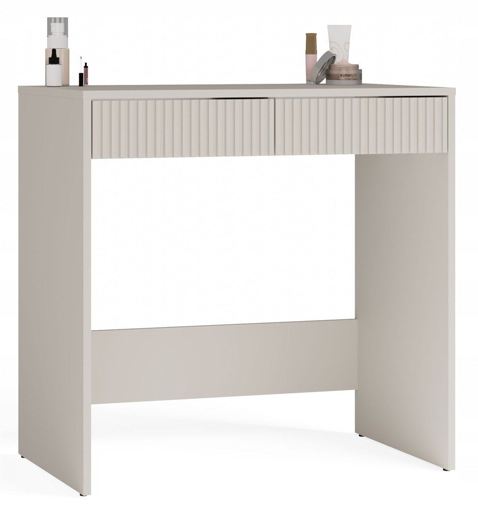 Desk Dressing Table with 2 Drawers Cashmere Beige Modern Simple Maria Slim Manufacturer code BIURKO MARIA 2S SLIM KASZMIR
