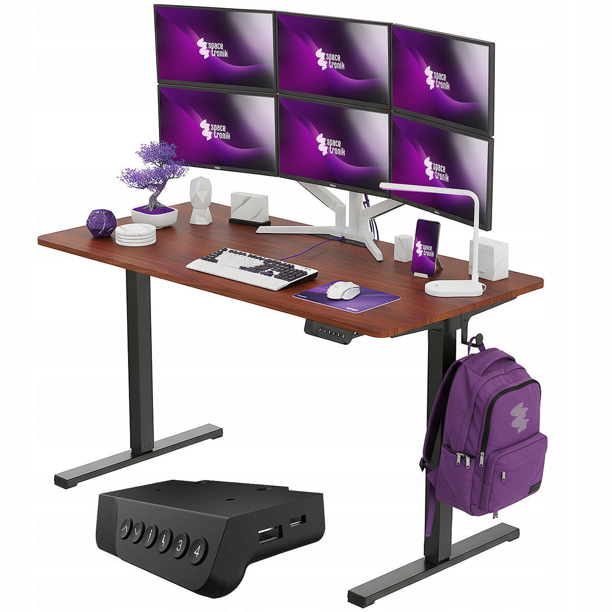 Desk Electric Adjustable 120x60 Spacetronik Ergonomic loft
