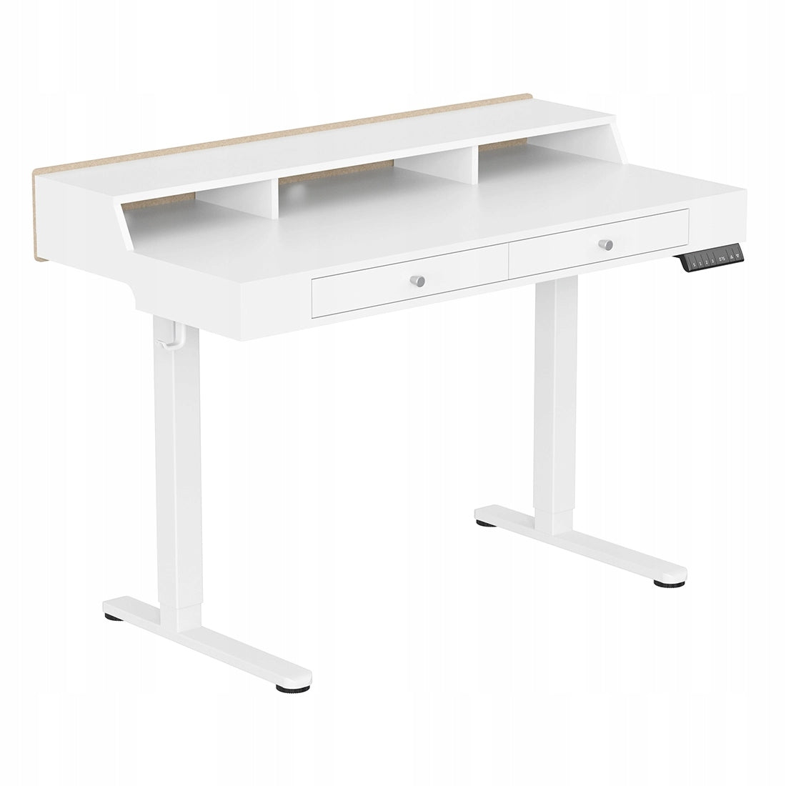 Desk Electric adjustable with drawers 120x60 memory Spacetronik white EAN (GTIN) 5907100091677