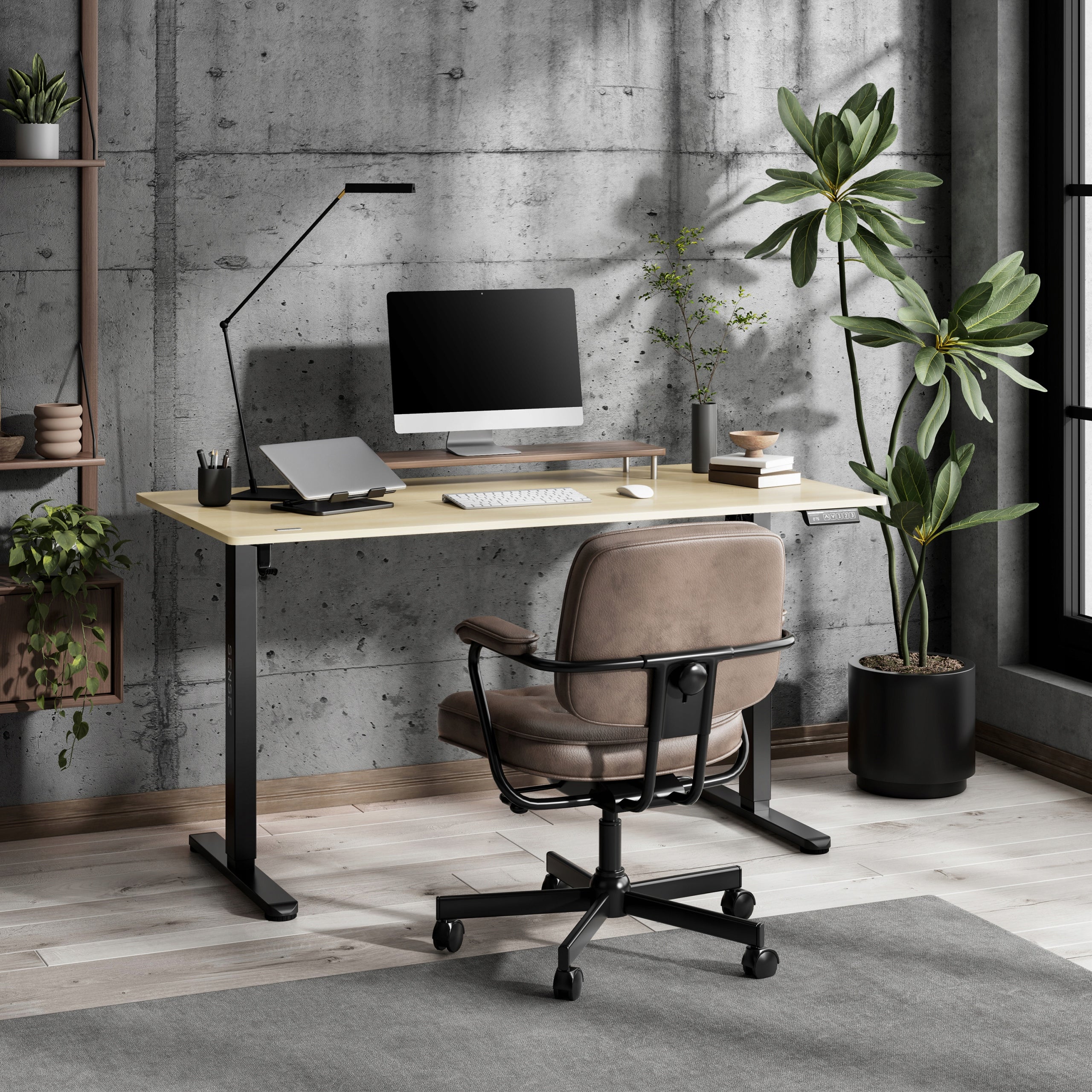 Desk Electrically Adjustable 140x70cm Height Adjustment 72-118cm SENSE7 EAN (GTIN) 5902659847980