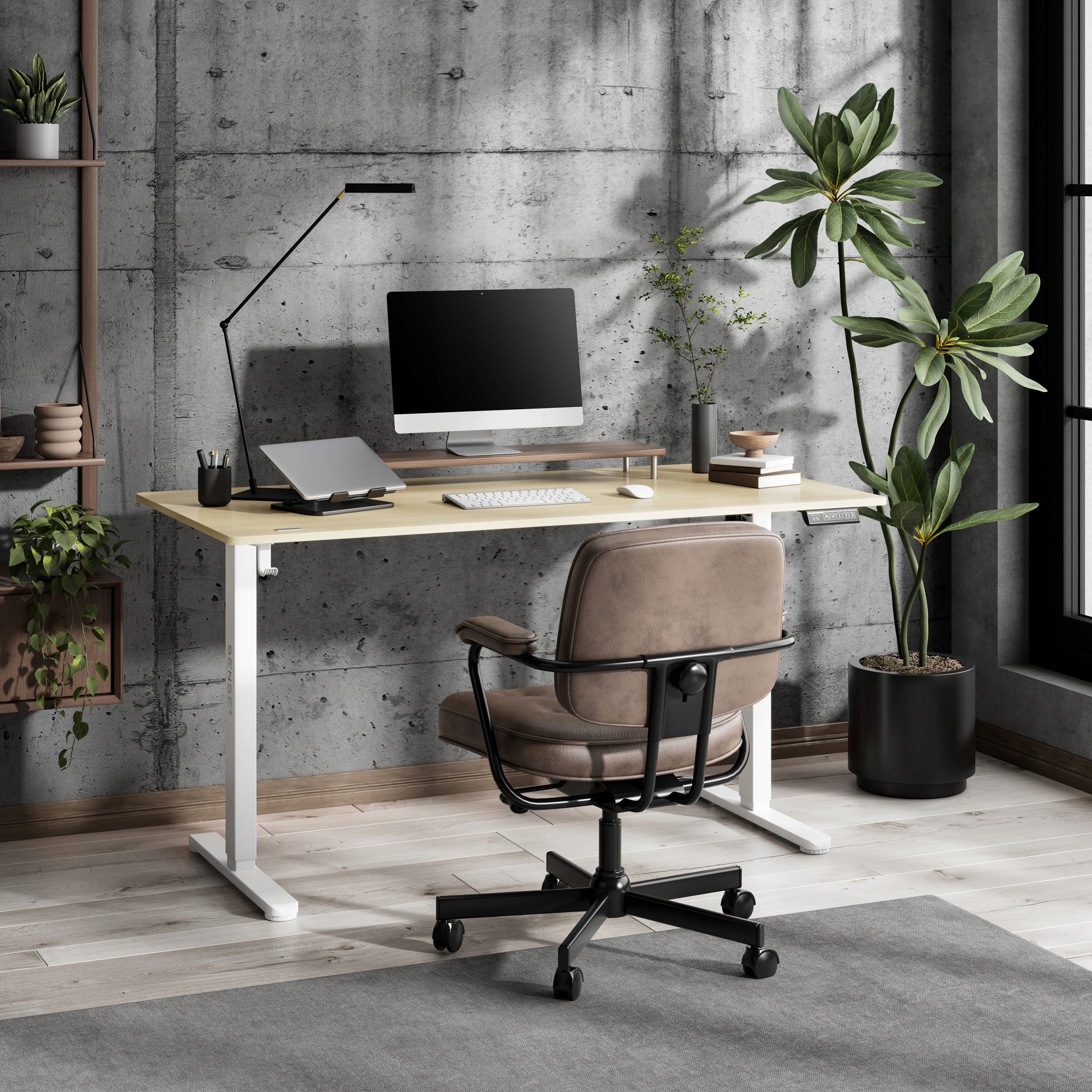 Desk Electrically Adjustable 140x70cm Height Adjustment 72-118cm SENSE7 EAN (GTIN) 5902659848000