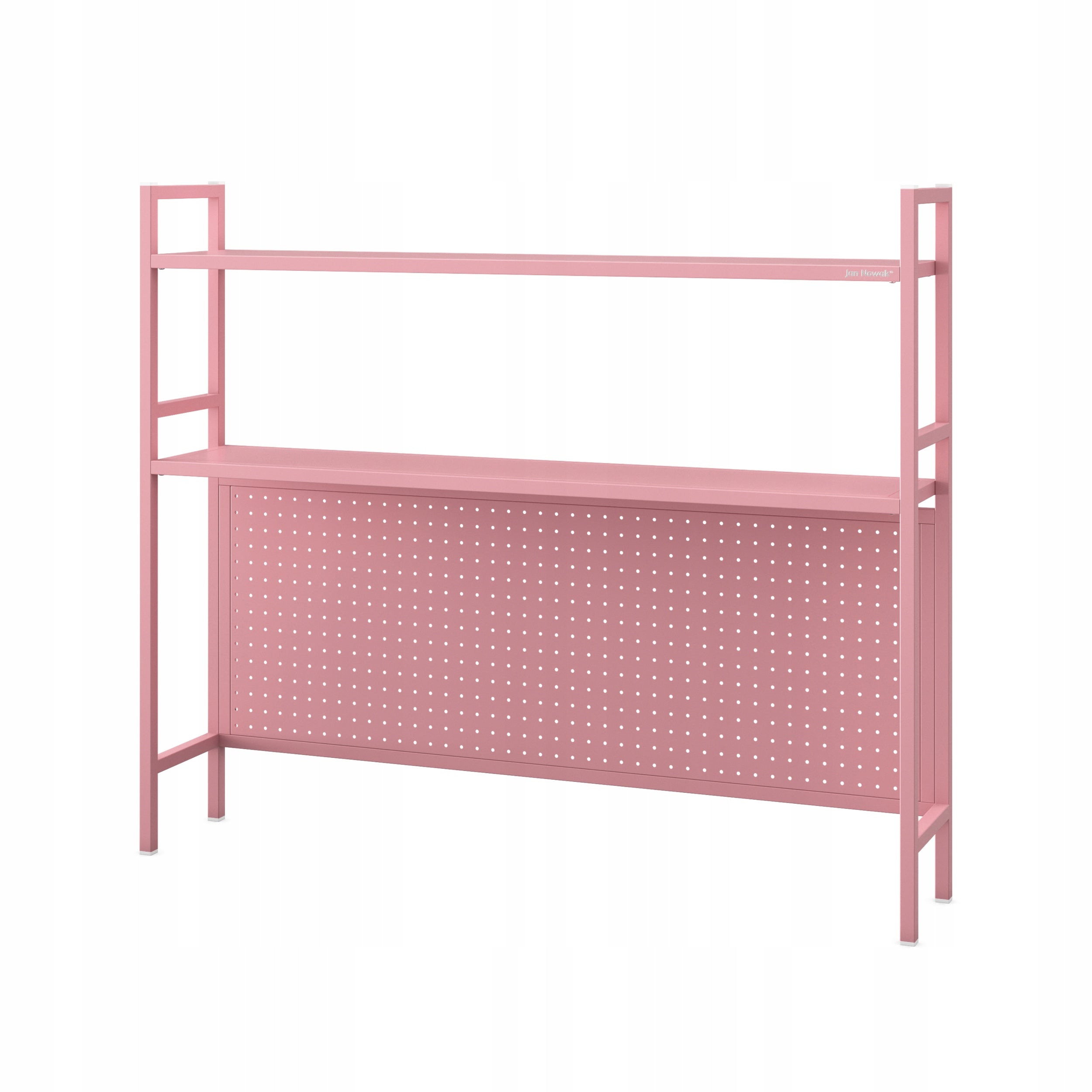 Desk Extension 115 cm Perforated Metal JAN NOWAK WENDY Pink