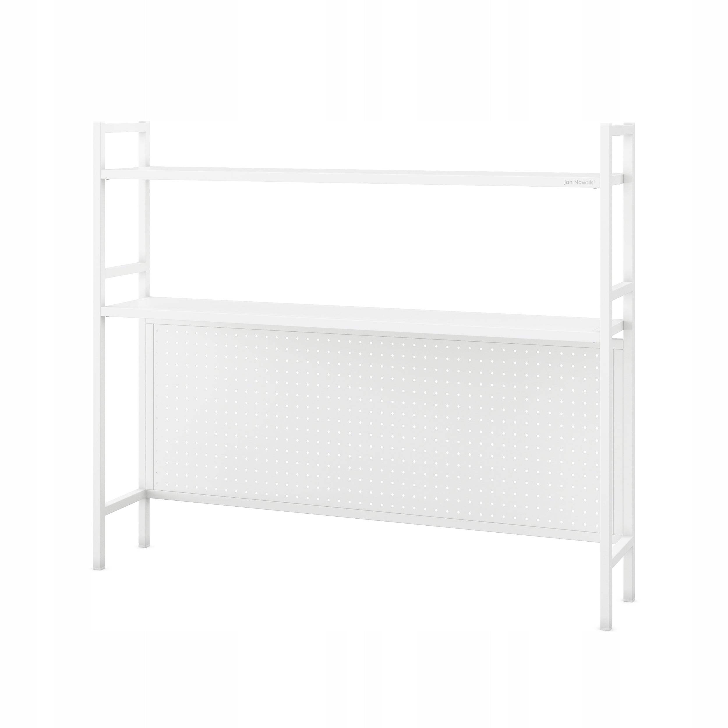 Desk Extension 115 cm Perforated Metal JAN NOWAK WENDY White
