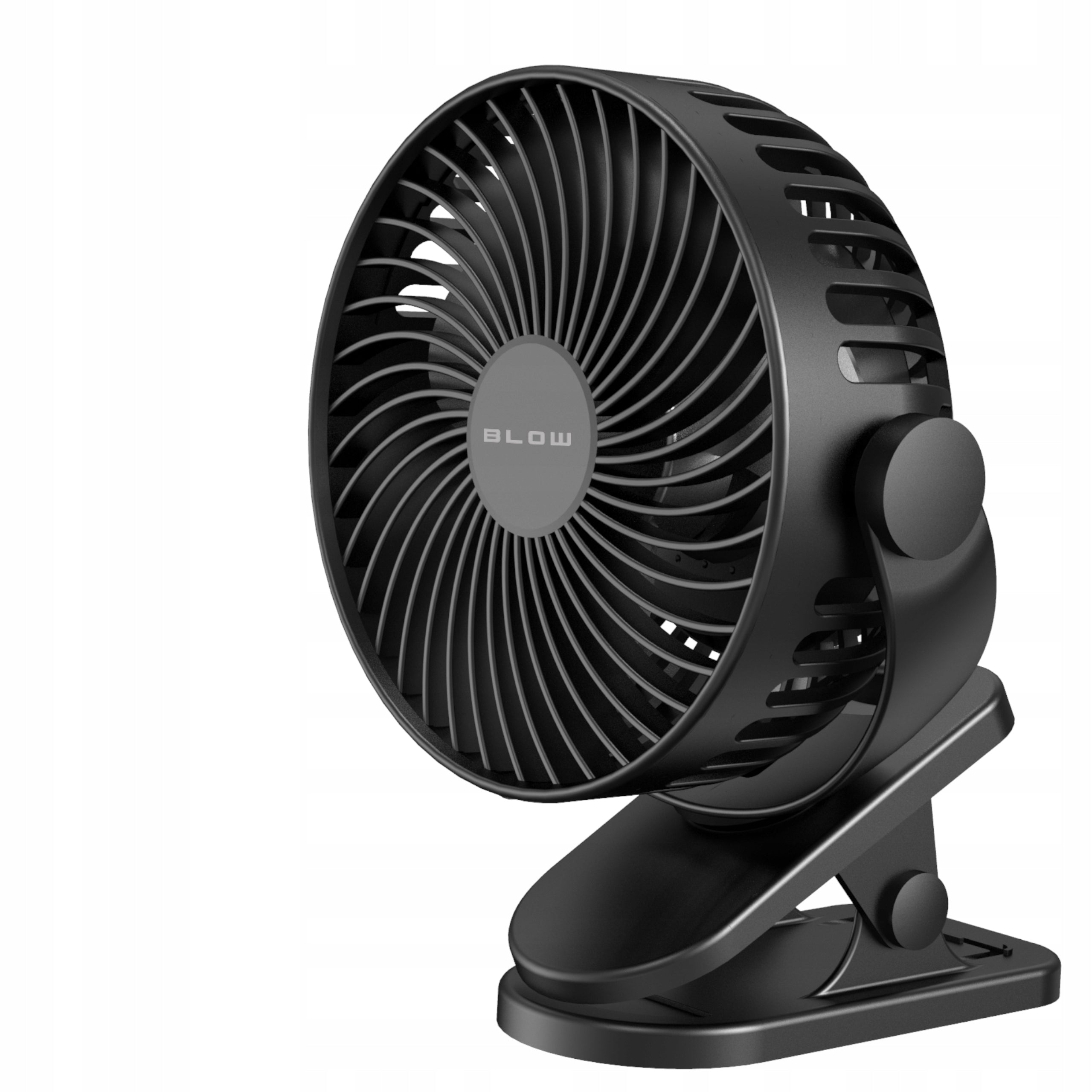 Desk Fan Mini Portable Battery Operated 3W 21cm 4 Modes with Clip
