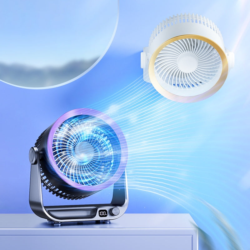 Desk Fan Portable Silent Fan Rechargeable USB 4000 mAh Packaging status original