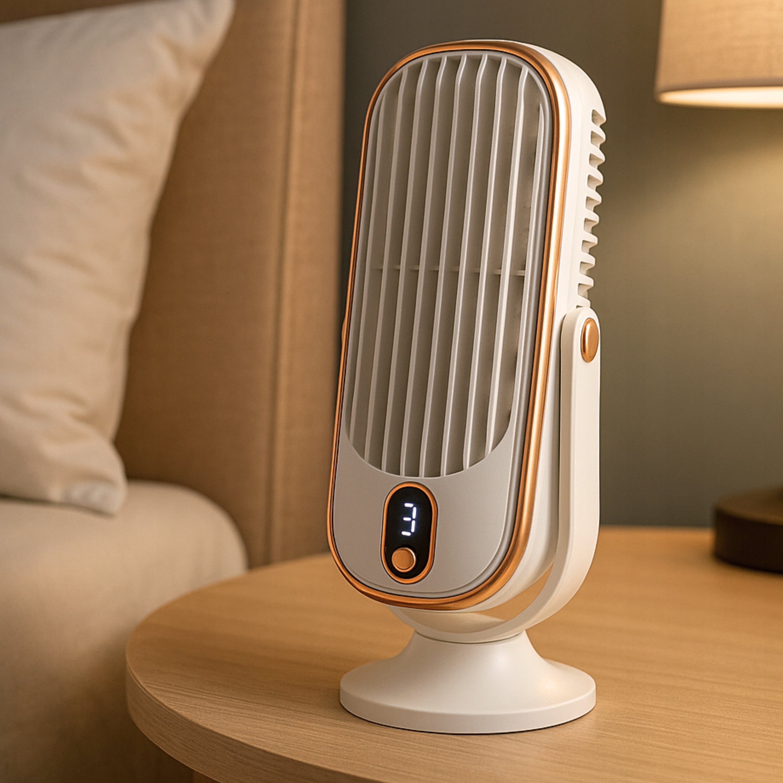 Desk Fan Standing Fan With 5 Speeds Powerful 4000mAh USB Manufacturer code Wiatrak Wentylator Klimatyzator Cichy