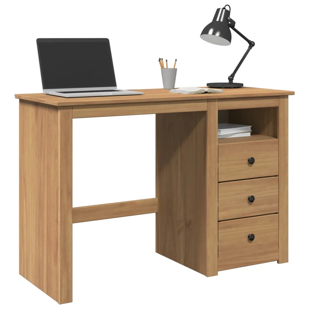 Desk Panama, 112x45x75 cm, solid pine wood Furniture color pine