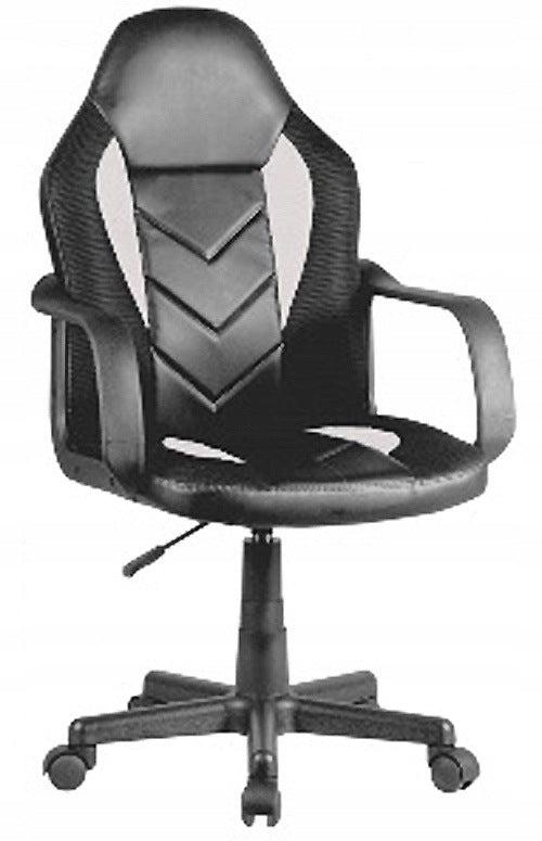 Desk Swivel Chair Gaming Youth Black and White Packaging status original