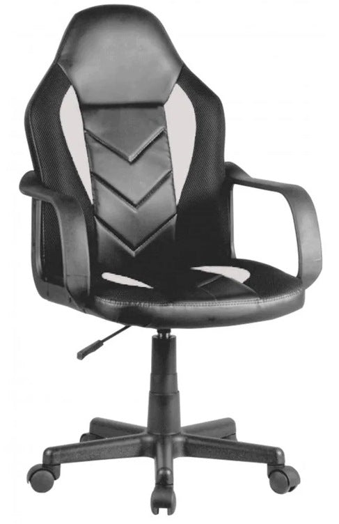 Desk Swivel Chair Gaming Youth Black and White