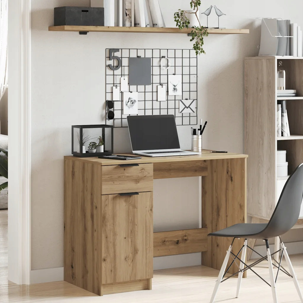 Desk, artisan oak, 100x50x75 cm, wood-based material Brand VidaXL