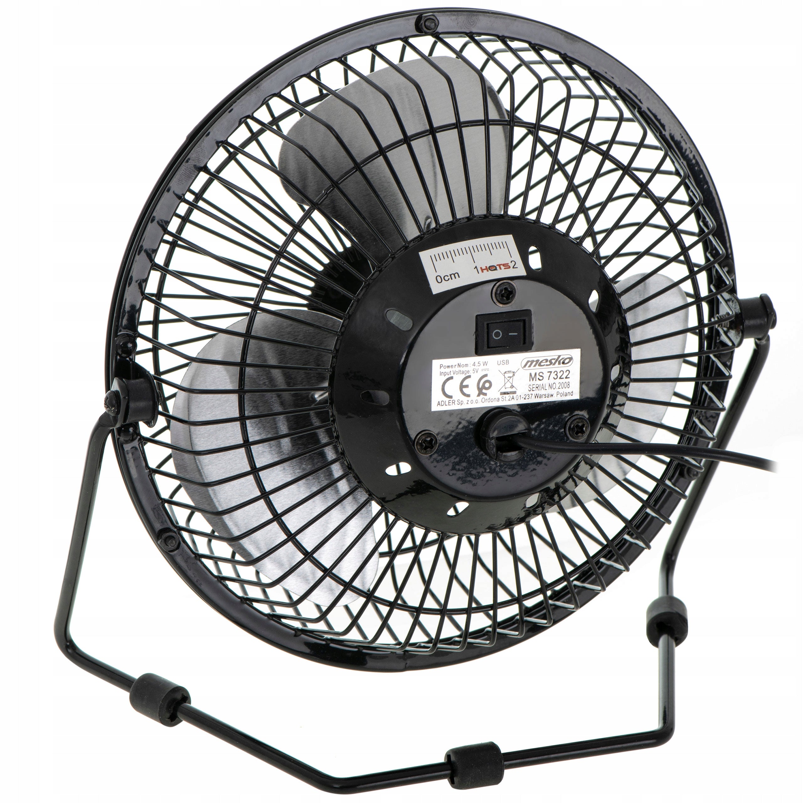Desk fan 15cm USB Mesko Power supply USB