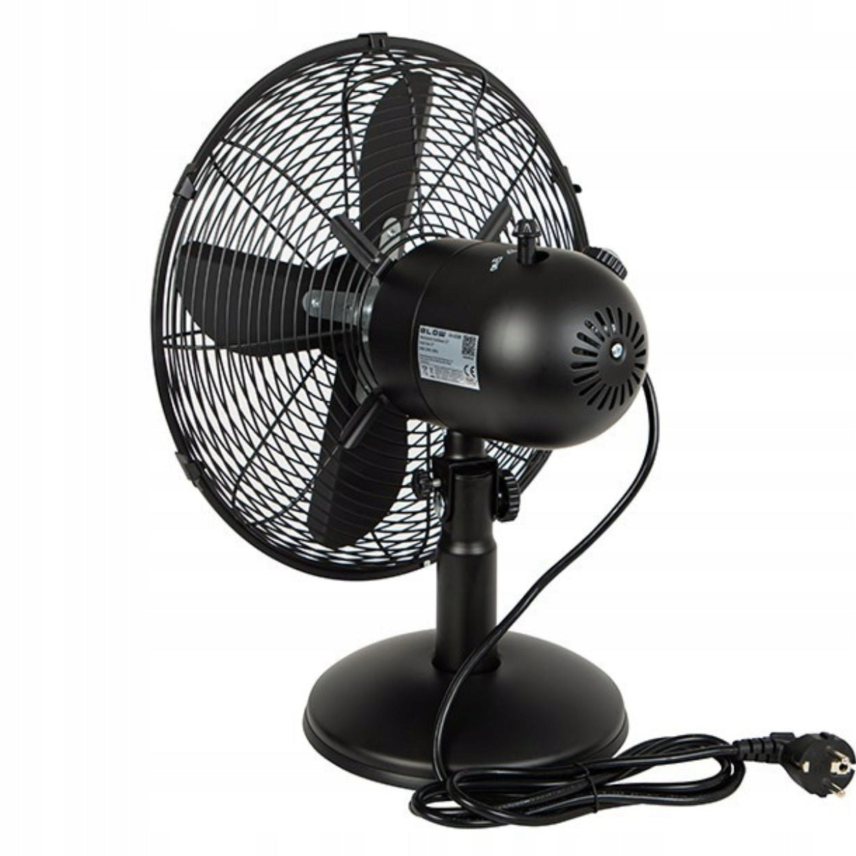 Desk fan BLOW 44-658 fan POWERFUL QUIET oscillation black Product weight with unit packaging 1.2 kg
