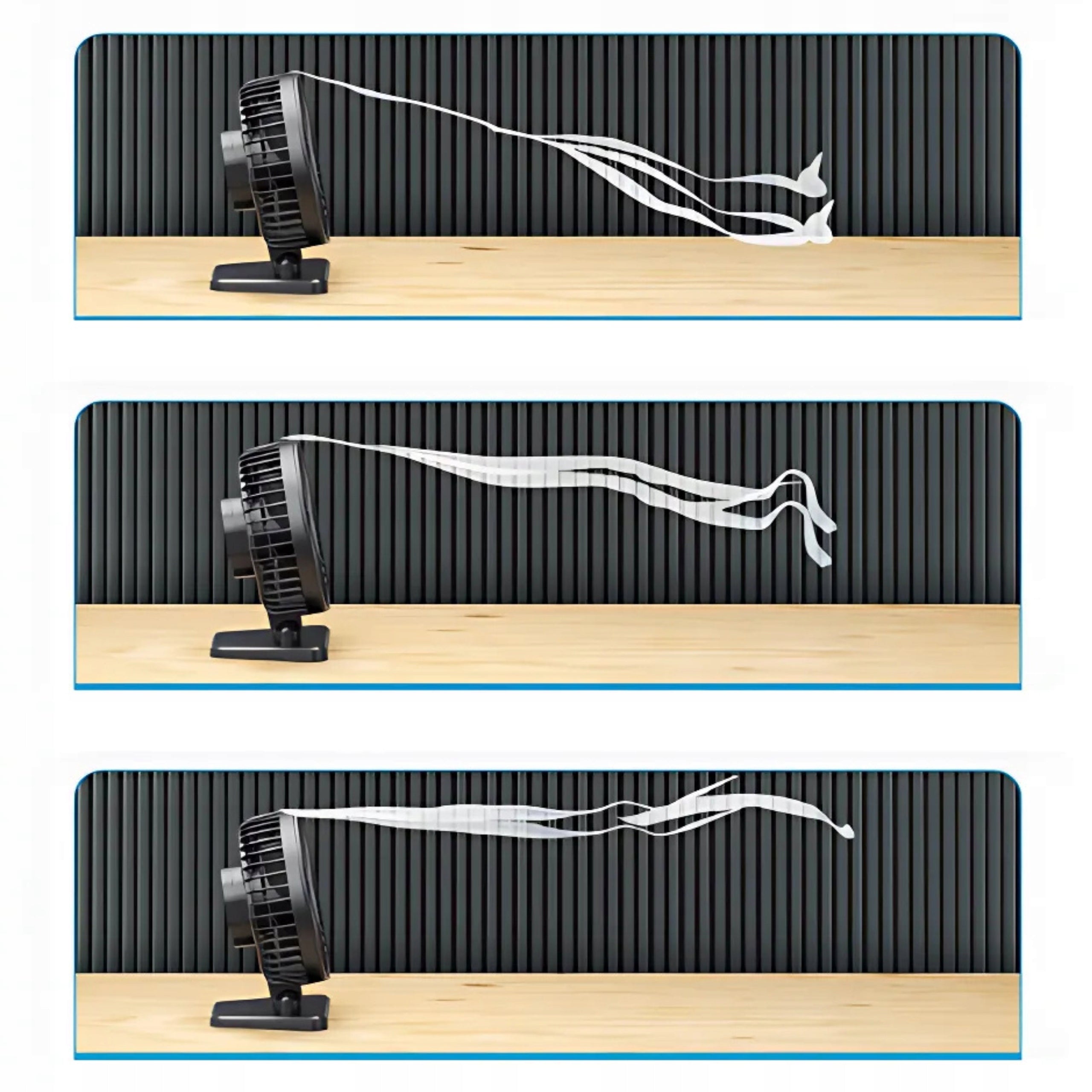 Desk fan for USB quiet small has 3 speeds 11cm Manufacturer code Wentylator Wiatrak USB Mini Mały Odchylany