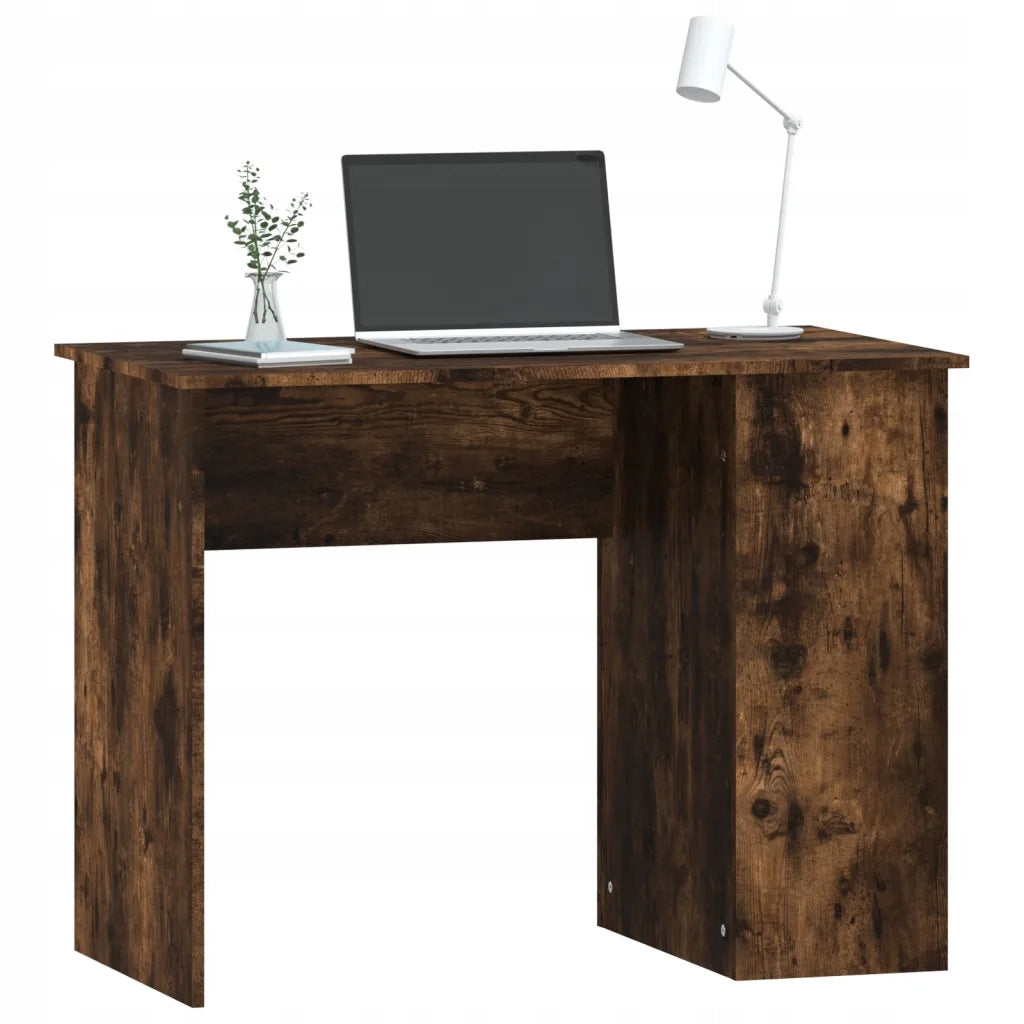 Desk, smoky oak, 100x55x75 cm, material Brand VidaXL