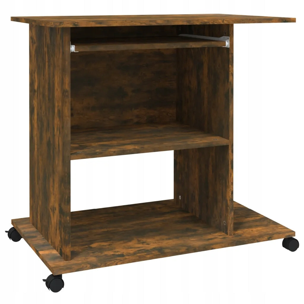 Desk, smoky oak, 80x50x75 cm, wood-based material