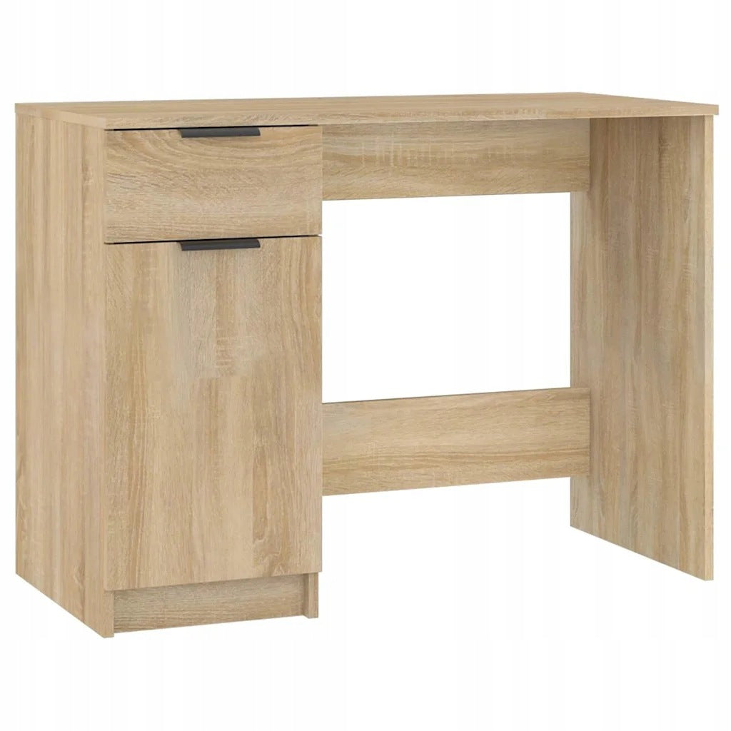 Desk, sonoma oak, 100x50x75 cm, wood-based material