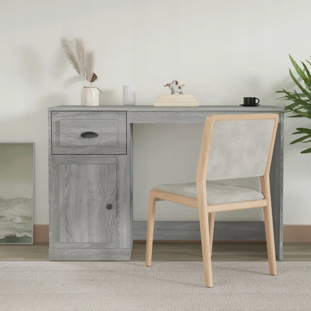 Desk sonoma oak 115x50x75 cm grey Packaging status original