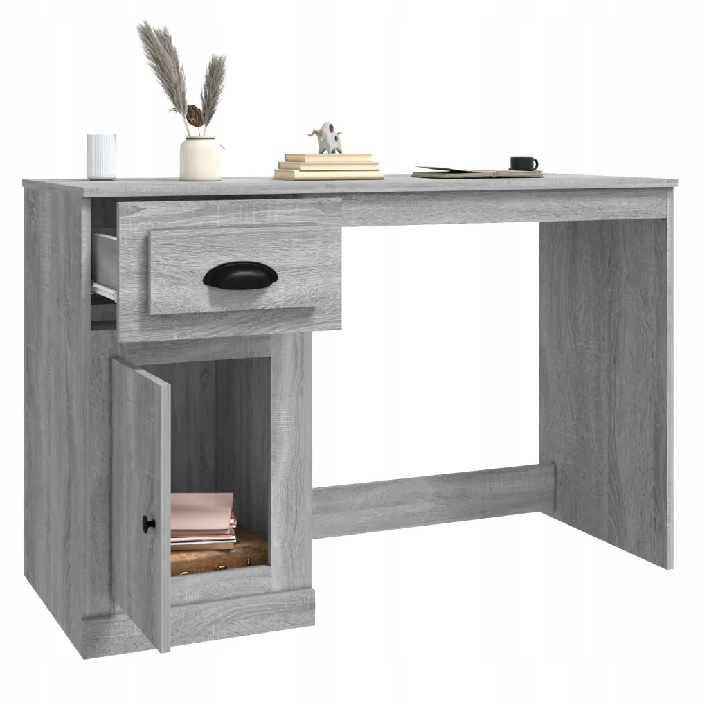 Desk sonoma oak 115x50x75 cm grey Unfolded width 115 cm